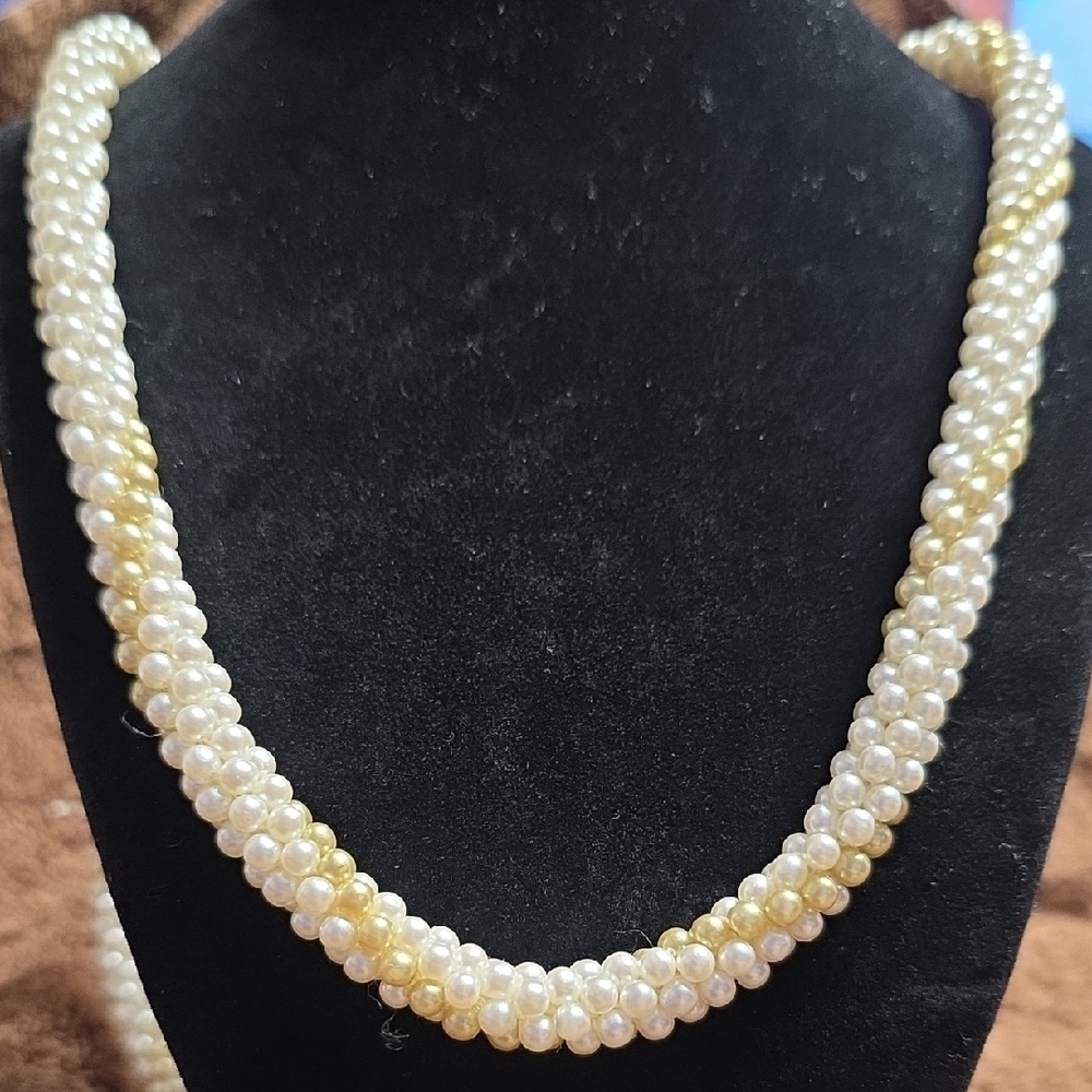 Elegant Handmade Pearl‎ Necklace 46"